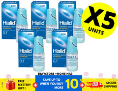 5 X 5ml Japan Santen Hialid 0.1% Sodium Hyaluronate Ophthalmic Solution Eye Drop