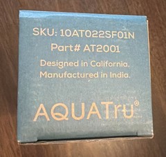 AquaTru Pre/Carbon Stages 1-2 Filter Part #AT2001 (For Classic, Connect, Under)