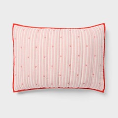 Twin Patisserie Heart Striped Kids’ Quilt Set – Pillowfort