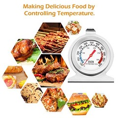 Oven Thermometer Stainless Steel Classic Stand Up Food Meat Temperature Gauge5-1