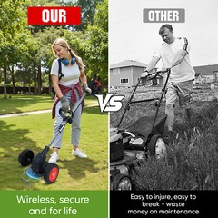 20000mAh Electric Cordless Grass String Trimmer Lawn Edger Weed Wacker Cutter