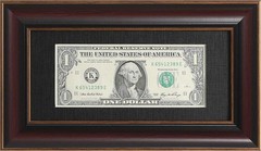 Paper Money Holder Dollar Bill Display Currency Frame, Easel Stand & Wall Hanger