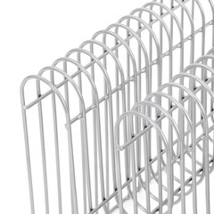 Modern Silver Side Table, Iron Silver Side Table, M-shaped Side Table Decoration