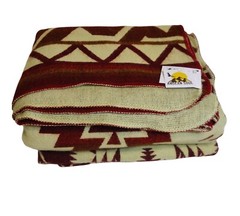 Alpaca Blanket COLTA by Andean Soul Red Wine 90in x 77in