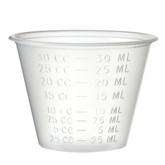 30ml 1oz Graduated Medicine Cups | Lipped Rim Measuring Cups w. Oz ML Tbsp Dram