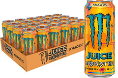 Monster Energy + Juice Khaotic Tropical Orange 16 Fl Oz Cans Case (24 Pack)