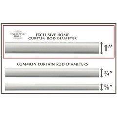Vine Curtain Rod Finial Set Adjustable Iron Silver Floral Design 66-120 inch New