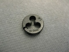 #10-24 NC Left Hand Round Split Adjustable Thread Die 13/16″ Unbranded