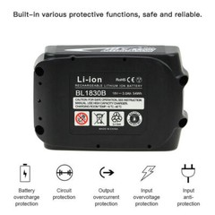 2PACK For Makita BL1815 BL1820 BL1830 3.0Ah 18V LXT Lithium-Ion Cordless Battery