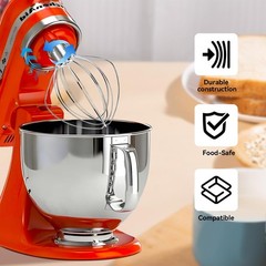 K45WW 6-Wire Whip Attachment Fits KitchenAid Tilt Hand Wash Only – Aluminum