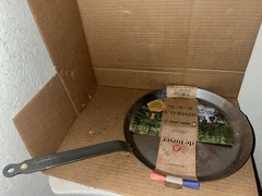 De Buyer MINERAL B Carbon Steel 12” Crepe & Tortilla Pan Induction Ready