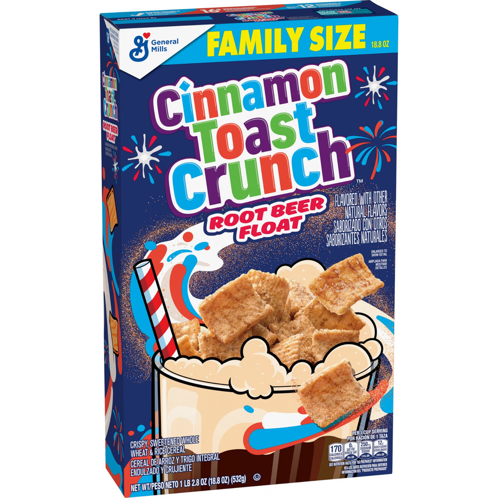 Cinnamon Toast Crunch Root Beer Float Flavored Family Size Cereal, 18.8 oz