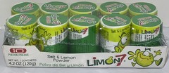 Limon 7 Salero Anahuac Salt & lemon powder Mexican candy 4.2-oz 10-pieces