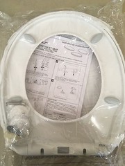 Porcher 71320-00.001 Round Front Slow Close Toilet Seat – WHITE