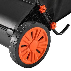 Uimoso Push Lawn Sweeper 30 in with 12 cu. ft. Hopper for Leaves Collection