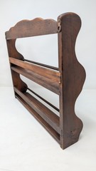 Vintage Wall Mounted Spice Rack 2 Shelf 17.5Wx14Hx3.25D
