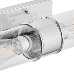 Home Decorators Laurel Falls 19.75 in. 2-Light Chrome Bathroom Vanity Light