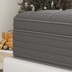 12″14″ Twin Full Queen King Mattress In A Box Hybrid Spring Gel Memory Foam Gray