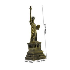 25CM/9.8in Bronze Statue of Liberty Metal Miniature Decor Sculpture Liberty I…