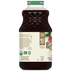 R.W. Knudsen Family Organic Beet Juice Blend, 32 oz, Glass Bottle, Shelf-Stable