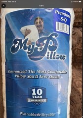 MyPillow Premium Bed Pillow S/Q Standard/Queen Blue Tag (most Firm) New Sealed