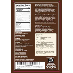 Healthworks Superfoods Organic Cacao Powder – 16 Oz / 1 Lb – Cocoa Chocolate Sub