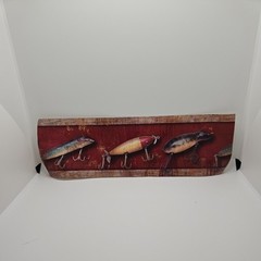 Antique Fishing Lures, Wallpaper Border LOD21301B (11.4cm x 4.57m Approx)