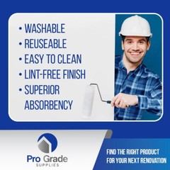 Pro Grade 9″ All Purpose 3/8″ Roller Cover Set Wall Painting Roller Naps