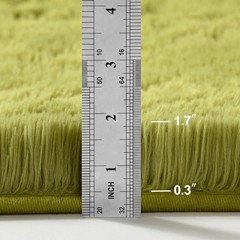 Ultra Soft Fluffy Green Rug – Shag Bedroom Carpet