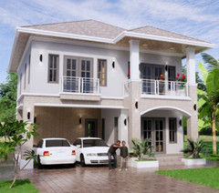Custom House Plan 9×11 Meter 26×36 Feet 5 Beds 3 Baths Hip Roof (A4 Hard Copy)