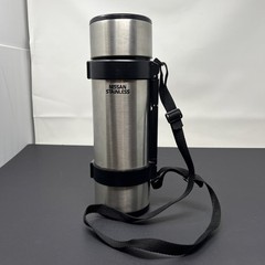 NISSAN Stainless Steel 1 Liter Vacuum Beverage Container NCB-10 W/ Nylon Strap