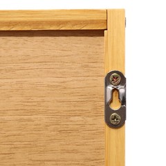 Kitchen Pantry Cabinet, Wall Mount or Countertop Sideboard with Glass Doors,