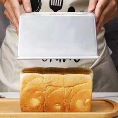 Versatile 10×3.93×4.4in Pullman Loaf Pan with Lid – Durable Non-Stick Bakeware