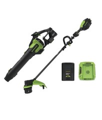 Greenworks 80v Max Power Pro Combo Kit 730CFM Blower and 17” String Trimmer