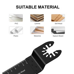 50pc Oscillating Saw Blades Multi Tool Wood Metal Cut Cutter Carbon Steel Blade