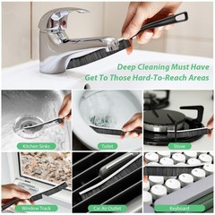 5 Pack Crevice Cleaning Brush Stiff Bristle Household Brush Cleaning Tool.