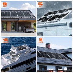 300W 600W 1200W 1800W Mono Solar Panel High Efficiency TOPCon RV Home 26.5% High