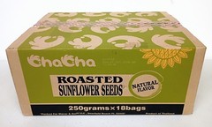 ChaCha Organic Roasted Sunflower Seeds All Natural Unsalted Flavor 18 Bag Case