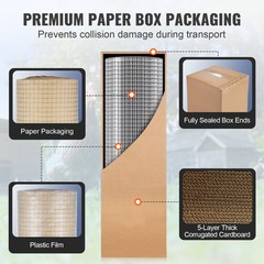 VEVOR Hardware Cloth 1/2″ 24in x 50ft 19 Ga Wire Mesh Roll Chicken Wire Fencing