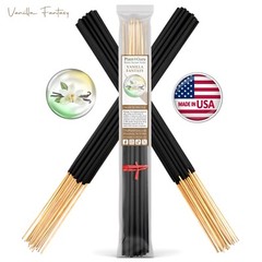 VANILLA FANTASY Incense Sticks 19″ Jumbo Extra Large Bulk Handmade Hand Dipped