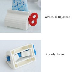 Toothpaste Squeezer Bathroom Tube Easy Stand Dispenser Rolling Holder Seat Lot