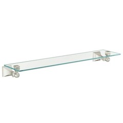 Moen Retreat 22″ Clear Glass Shelf – BRUSHED NICKEL – DN8390BN