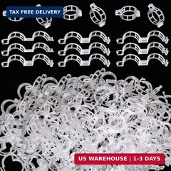 250PK Secured Plastic Plant Clip, Plant Support Clips, Garden Clips for Climbing
