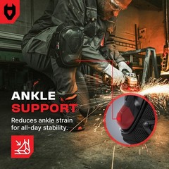 Durable Professional Knee Pads with Gel Cushioning & Ankle Support – One Size