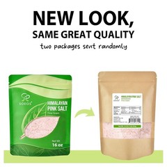 Himalayan Pink Salt, Fine Grain, 16 Oz (1 Pound), Pink Himalayan Sea Salt, Non-g