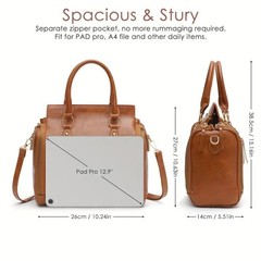 Women’s Multifunctional Leather Shoulder Bag Handbag