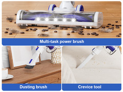 Cordless Vacuum Cleaner 1.5L Powerful Stick 50Kpa 60min Lightweigh Rechargeble