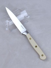 CAROTE Kitchen Knives, Stainless-Steel Blades & Triple-Riveted BEIGE Handles NEW