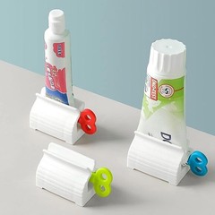 Toothpaste Squeezer Bathroom Tube Easy Stand Dispenser Rolling Holder Seat Lot