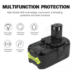 8.0Ah 18Volt For RYOBI P108 18V For One+ Plus High Capacity Lithium Ion Battery